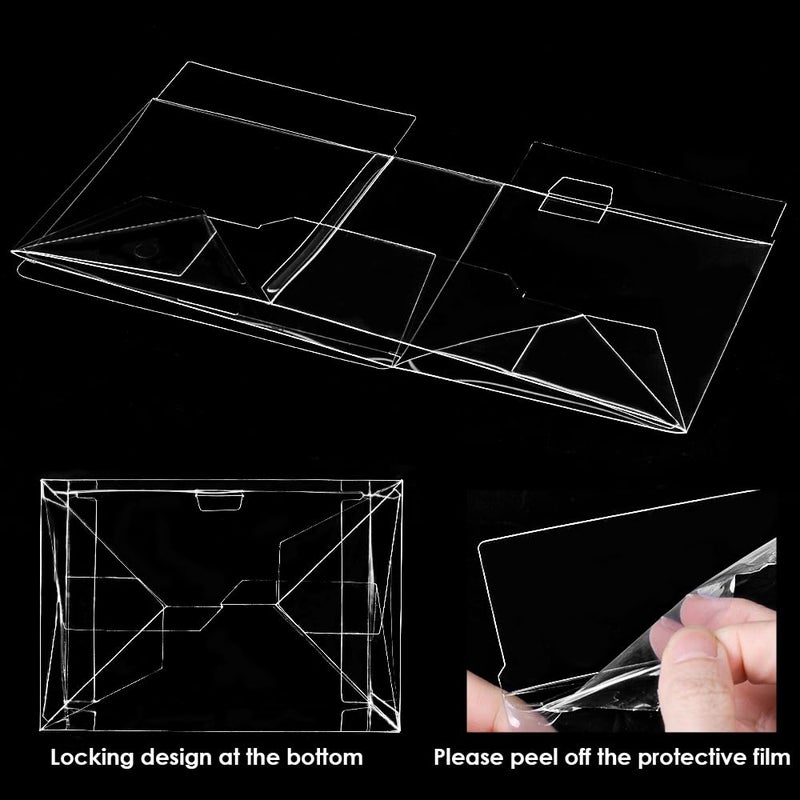 Baskiss 2 Pack Protector Case for Funko Pop Moments, Ultra Thick 0.5mm Clear Pop Case, Crystal Clear Heavy Duty Display Box with Locking Tab, Scratch-Resistant (2) - Image 5