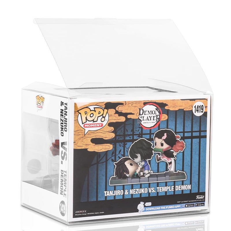 Baskiss 2 Pack Protector Case for Funko Pop Moments, Ultra Thick 0.5mm Clear Pop Case, Crystal Clear Heavy Duty Display Box with Locking Tab, Scratch-Resistant (2) - Image 4