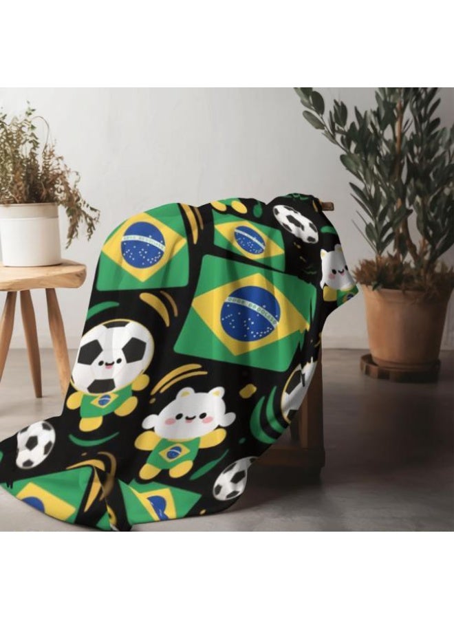 عام بطانية رقيقة من الفانيلا (دافئة ومريحة، ومناسبة للنوم واستخدام الألعاب وإزالة الغبار ومقاومة للرمل) 150 سم * 200 سم - 270 - Image 1