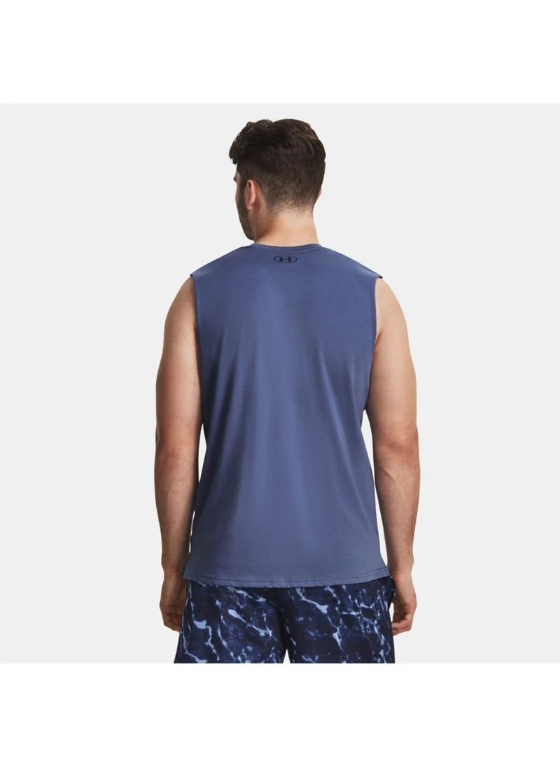 UNDER ARMOUR Men's Project Rock Show Me Sweat Tank Top