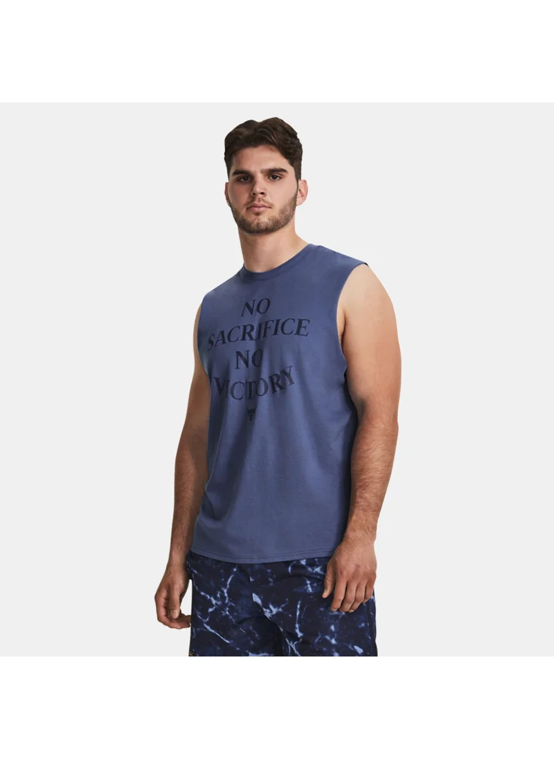 UNDER ARMOUR Men's Project Rock Show Me Sweat Tank Top
