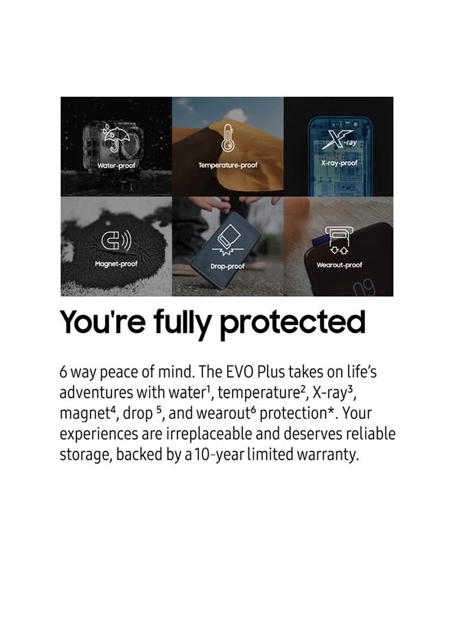 Samsung - Samsung EVO Plus 512GB SD Card with Adaptor Micro Sd Card Memory Card Up to 130MB/s Expanded Storage For PS5 PS4 Switch Gaming Tablets Smart Phones Camera Security Camera GoPro Done Dash Cam 512 GB - Image 1