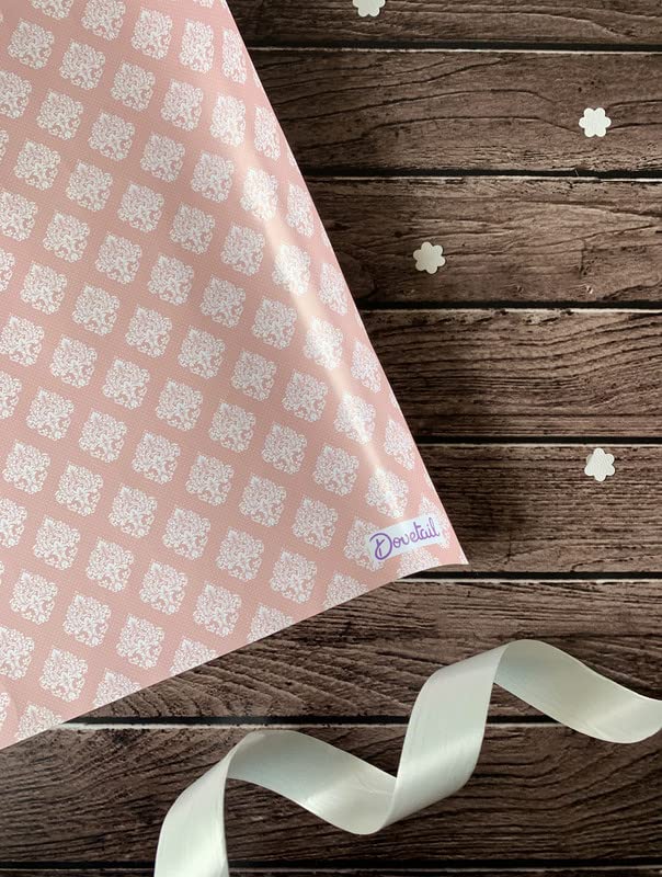 Dovetail Blush Gift Wrapping Paper Sheet Pack of 10 - Image 5