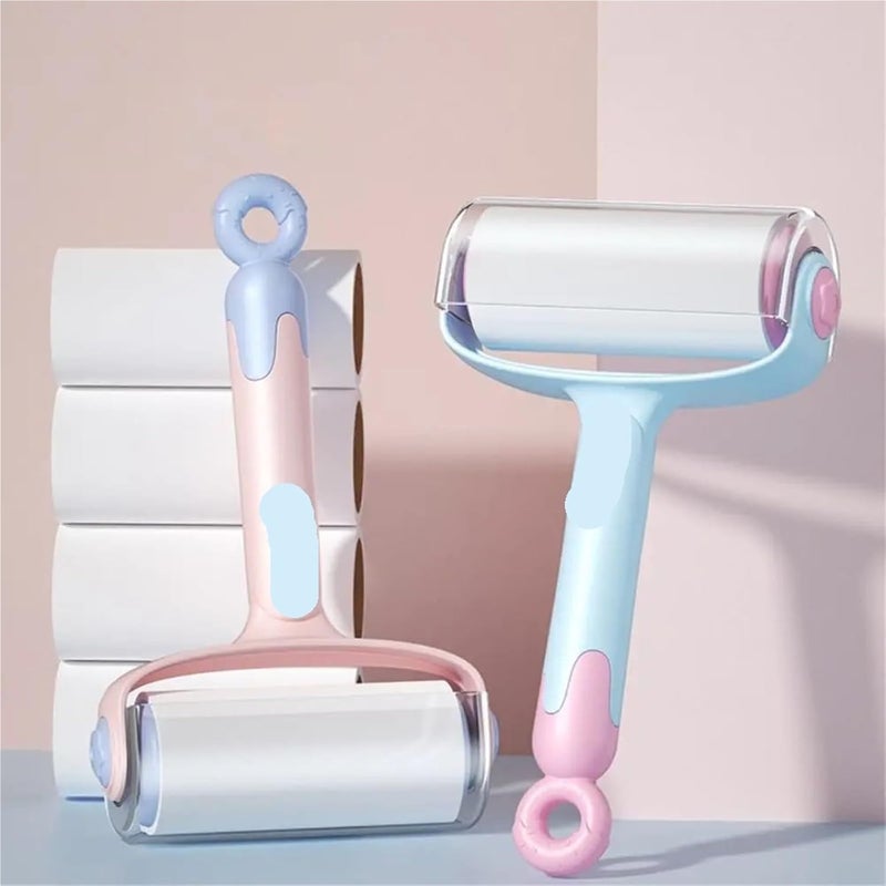 Snacko Reusable Donut Lint Roller - Multifunctional Pet Hair Remover with Oblique Tear Design for Clothes and Household Use(Yellow) - Image 2