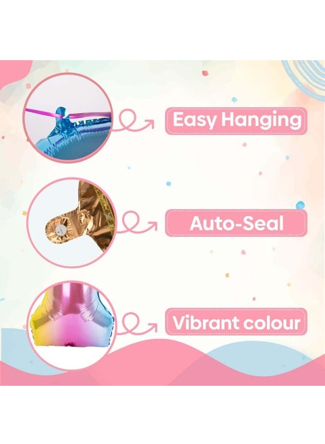 بالون رقم 3 مع تاج قابل للفصل، سهل النفخ والتفريغ وقابل لإعادة الاستخدام، بالونات مايلر من رقائق الفويل الفاخرة لأعياد الميلاد واحتفالات الذكرى السنوية وديكورات الحفلات (40 بوصة، متعددة الألوان) - Image 2