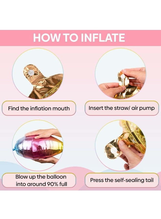 بالون رقم 3 مع تاج قابل للفصل، سهل النفخ والتفريغ وقابل لإعادة الاستخدام، بالونات مايلر من رقائق الفويل الفاخرة لأعياد الميلاد واحتفالات الذكرى السنوية وديكورات الحفلات (40 بوصة، متعددة الألوان) - Image 3