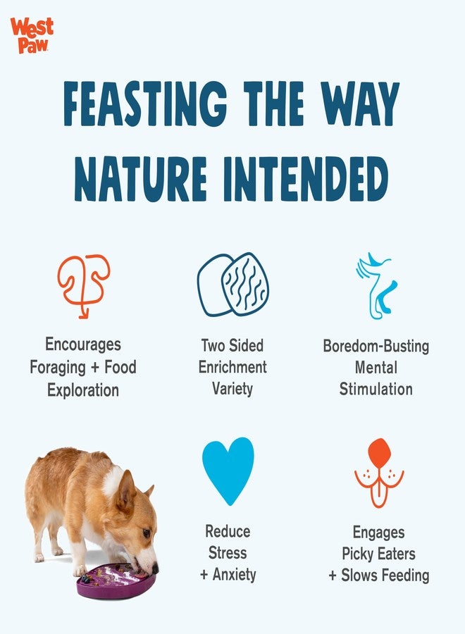 ويست باو بساط ويست باو سيفليكس ويفز فيست - متعدد الاستخدامات، بساط تغذية بطيئة، بساط لعق - يشجع على البحث عن الطعام واستكشافه - يجذب الحيوانات الأليفة الانتقائية في الطعام ويشجع على التغذية البطيئة - متعدد الاستخدامات - سهل التنظيف، غير سام - نعناع - Image 3