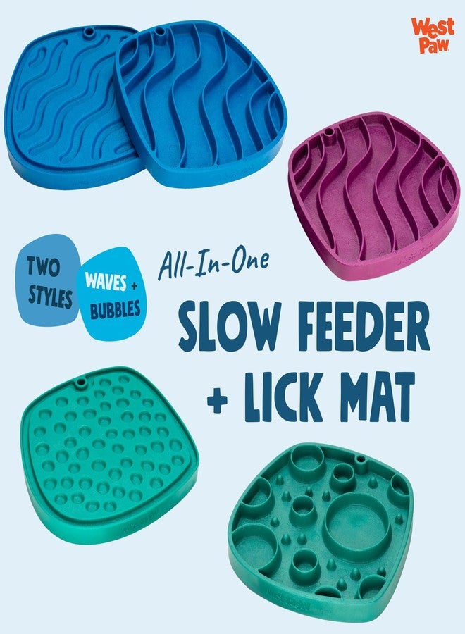 ويست باو بساط ويست باو سيفليكس ويفز فيست - متعدد الاستخدامات، بساط تغذية بطيئة، بساط لعق - يشجع على البحث عن الطعام واستكشافه - يجذب الحيوانات الأليفة الانتقائية في الطعام ويشجع على التغذية البطيئة - متعدد الاستخدامات - سهل التنظيف، غير سام - نعناع - Image 5