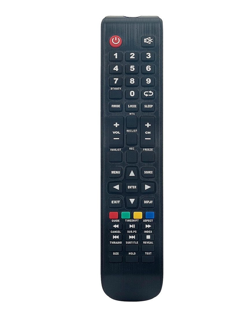 PopZa New Replacement Remote Control, Remote Control Fit, Universal Remote Control Compatible with AKAI Nordmende TV AKTV4329M Smart, ND32N2400, ND32N2400M, ND24N2300M, ND32S3600M, ND43S3200M - Image 1