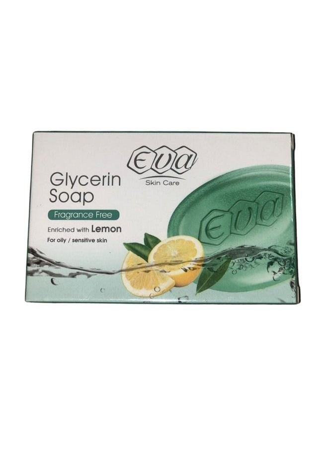 Skin Care Glycerin Soap Fragrance Free Enriched With Lemon For Oily & Sensitive Skin120gm