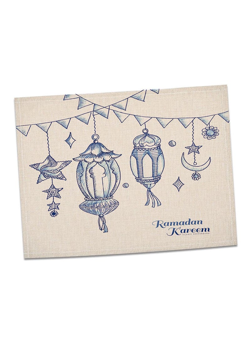 general Eid Mubarak Table Placemats Set Ramadan Kareem Table Decorations Ramadan Decor Sets For Dining Supply - Image 2