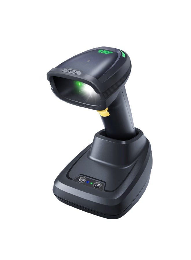 Seuic 1d/2d Wireless Bluetooth Barcode Scanner Gun Code Reader Barcode Scanner For Barcode Screen Traceability, Supermarket Retail Warehouse Express Logistics Inventory Pharmacy Medical Insurance Hs220chd - Image 1
