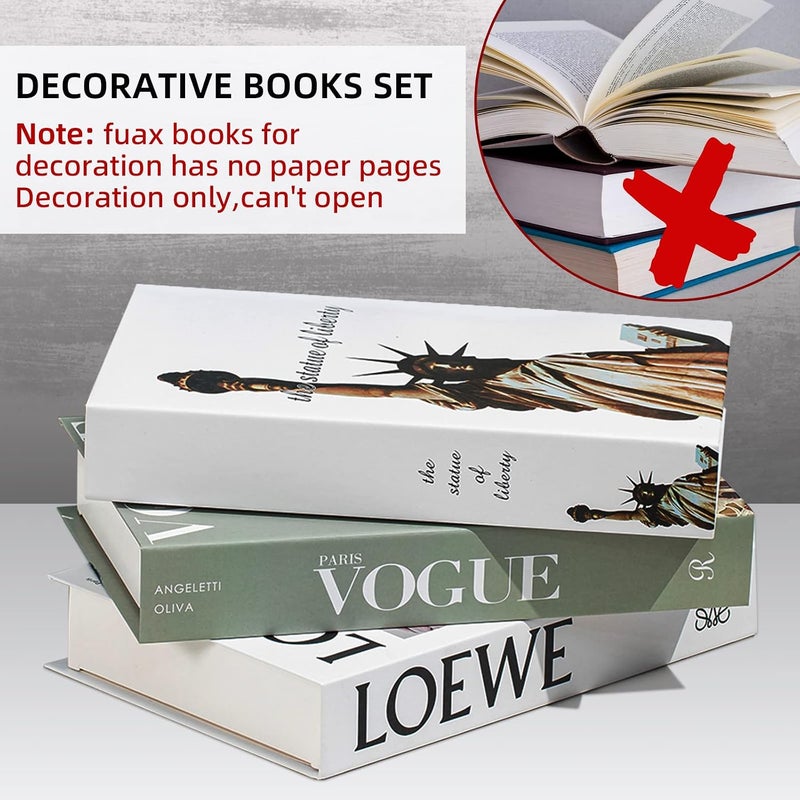 9 Pcs Fake Books for Decoration,Designer Luxury Modern Fake Decorative Books for Home Bookshelf Decor,Shelves Living Room Fashion Decorative Entry Coffee Table Stacked Books Decor(9 Pcs) - Image 4