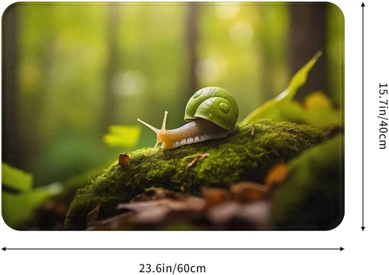 حصيرة المدخل من الطحالب والحلزون فايا 24 × 16 بوصة للداخل والخارج لتزيين المنزل - Image 2
