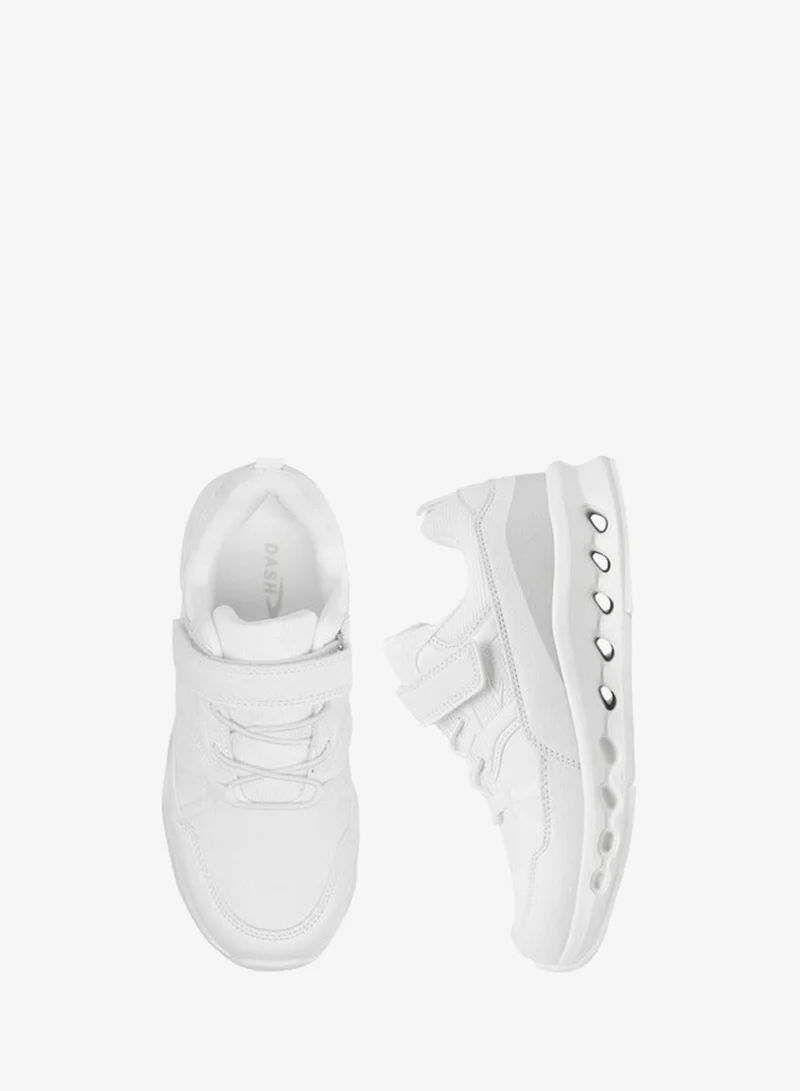 Dash Boys Panelled Sports Shoes with Hook and Loop Closure