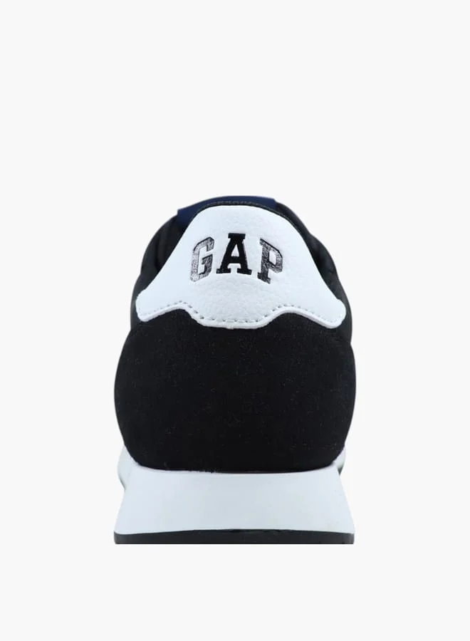 GAP Men's Logo Print Sneakers with Lace-Up Closure