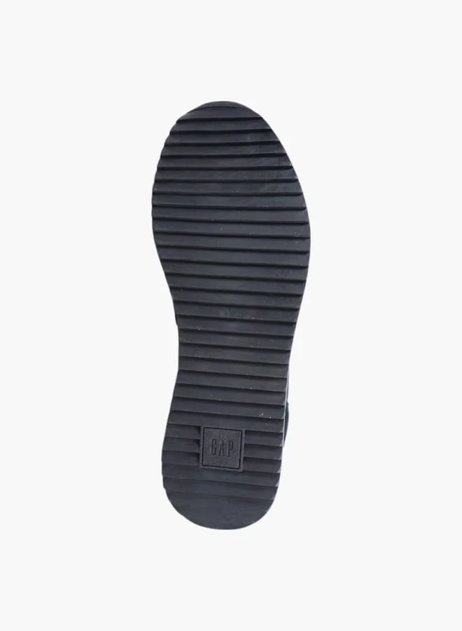 GAP Men's Logo Print Sneakers with Lace-Up Closure