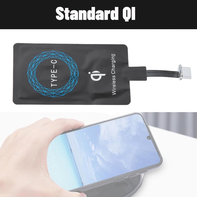 Bewinner 2pcs USB C Wireless Charger, Fast Charging Slim Type C Qi Wireless Charger Receiver Chip for USB C Phones, Wireless Charging Module - Image 5