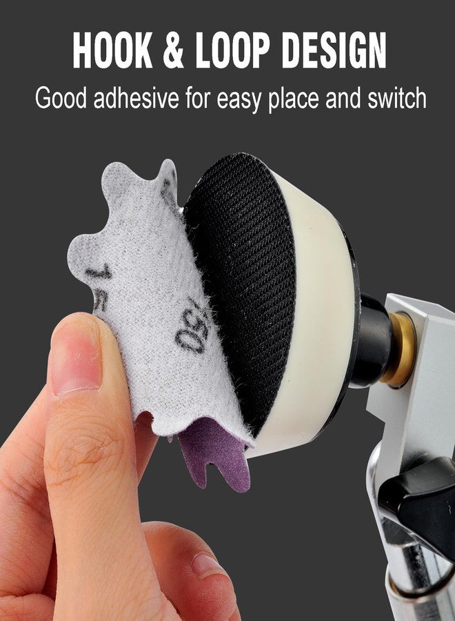 MAXMAN 3 Inch Sanding Discs 50Pcs, Wet Dry Hook and Loop Flex Edge Sandpaper Discs, 600 Grit Sandpaper, Wavy Sand Paper for Drill and Bowl Sanders, Drill Sanding Attachments - Image 3