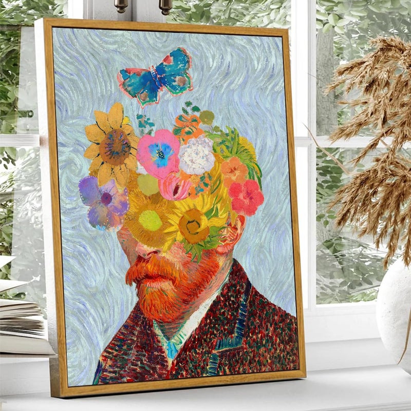 KBKBART Van Gogh Wall Art Abstract Wheat Field with Cypress Canvas Oil Painting Farmhouse Landscape Wall Decor Van Gogh Poster Art Prints for Bedroom Living Room Gallery - Image 4