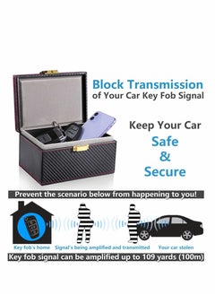 Y&D Faraday Box Car Key Fob Protector Keyless Entry Safe Protector RFID Anti-Theft Signal Blocking Cages  - Image 2