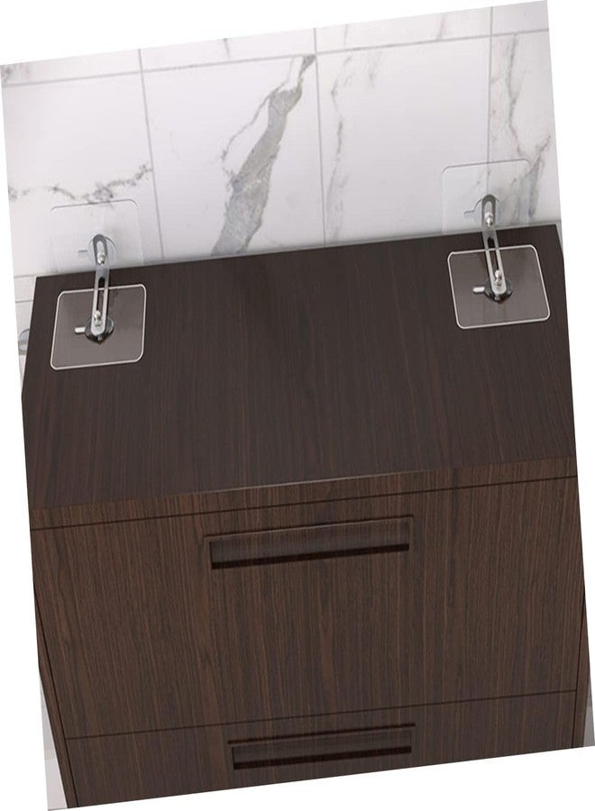 Bitrexup 4 PCS Adhesive Furniture Wall Anchors No Drill, Anti Tip Furniture Straps Kit for Baby Proofing, Secure Bookcase Dresser Shelf Cabinet to Wall for Child Safety - Removable, No Screw - Image 5