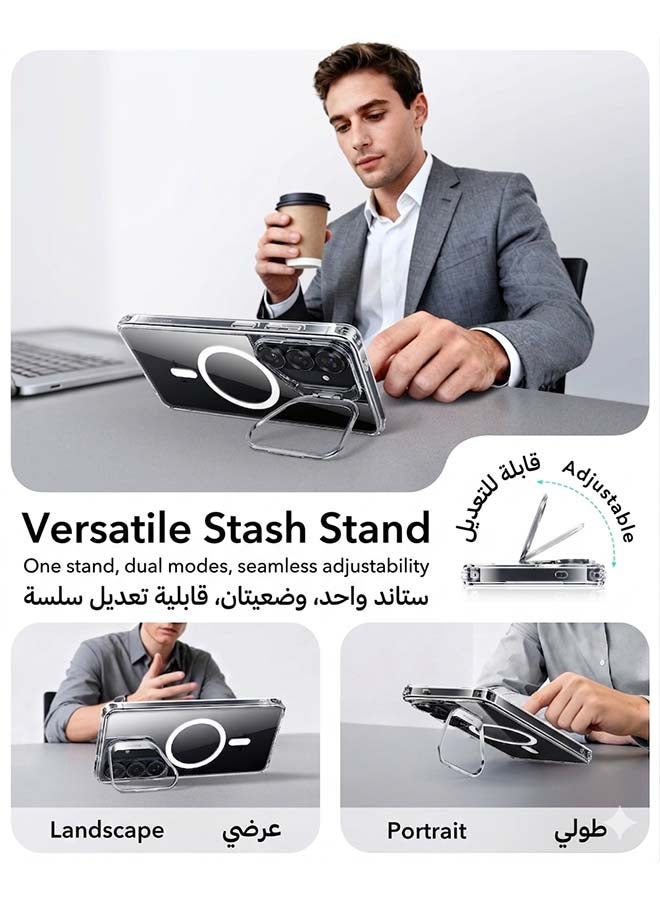 اي اس ار حافظة شفافة لهاتف سامسونج جالاكسي S26 مع قاعدة تخزين – متوافقة مع مغناطيس MagSafe، حماية بمعيار عسكري - Image 4