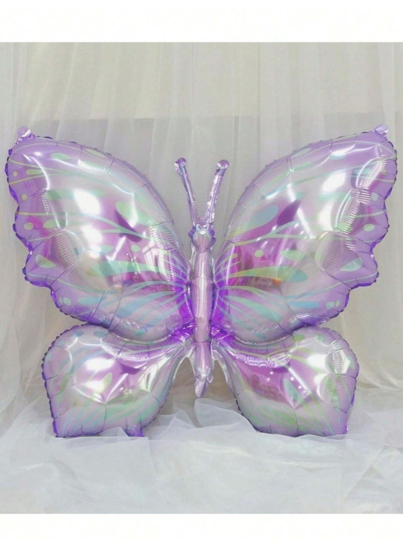 Purple Butterfly and Flower Party Decoration Balloons, Helium and Air Inflatable – 10-Piece Set Perfect for Weddings, Birthday Parties, and Festive Garden Decorations - Image 5