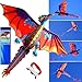 HENGDA KITEUpgrade Classical Dragon Kite Stereoscopic Dragon Kites for Kids Adults Easy to Fly for Beginner Easter 63inch Single Line with Tail - Image 3