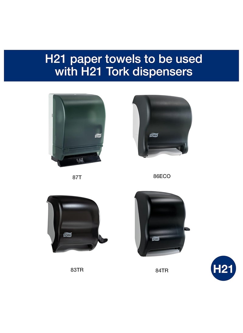 Tork Tork Paper Hand Towel Roll White H21 Universal 100 Recycled Fiber 6 Rolls x 800 ft RB8004  - Image 5