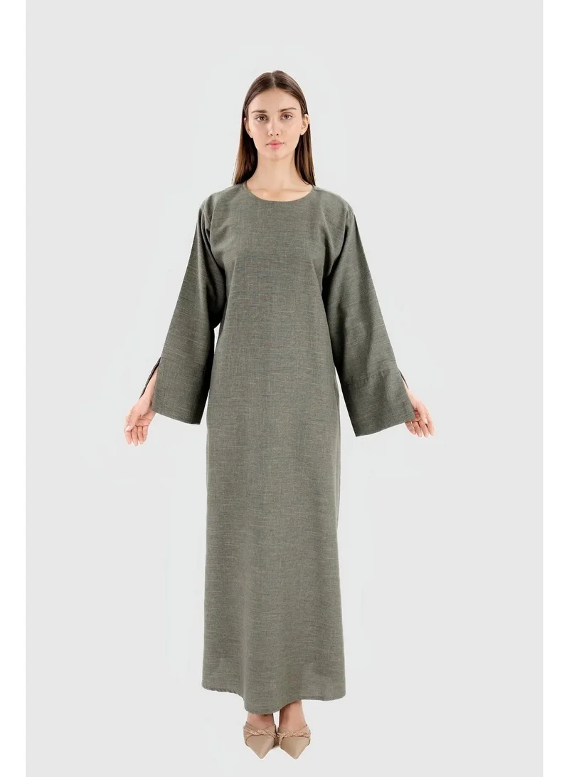 Ophelia Linen Pocket Abaya – Lightweight & Elegant Modest Wear for Women