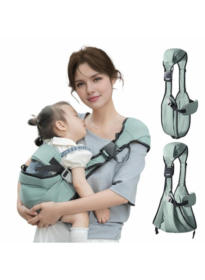Baby Sling Carrier, Baby Carrier Newborn to Toddler Wrpas Carrier Essentials Safety, Portable and Lightweight, Ergonomic-Designed, Non-Slip Hip Seat Carrying - Image 1