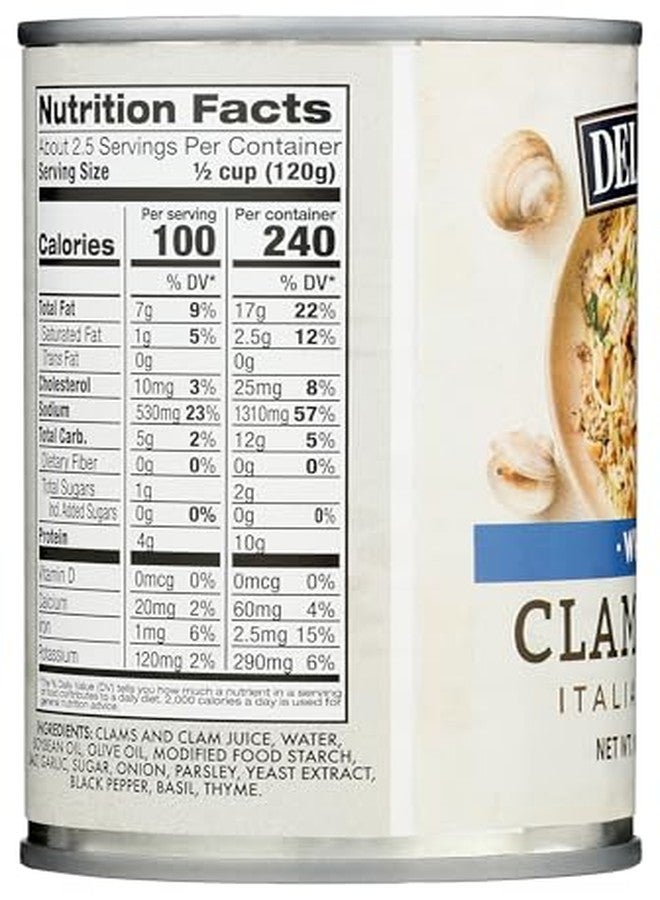 DELALLO CLAM SAUCE WHITE 10.5 OZ - Image 4