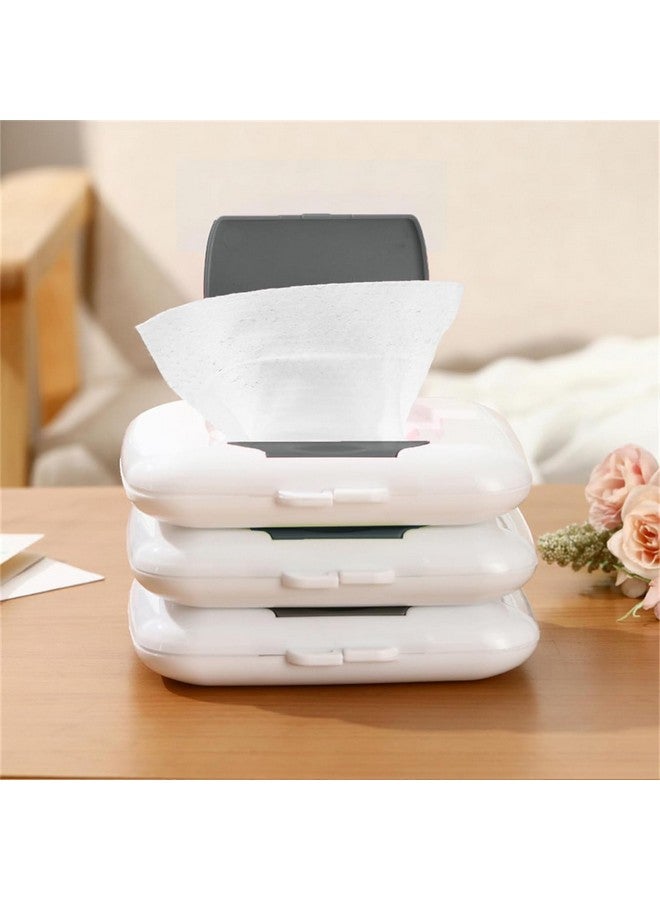 SquarezhenBo Gray Travel Wipe Holder 1PC - Reusable Stroller Hanging Dispenser with Refillable Case, Baby Safe Wet Wipe Container for On-The-Go Storage, Portable Wipes Box Accessories - Image 3