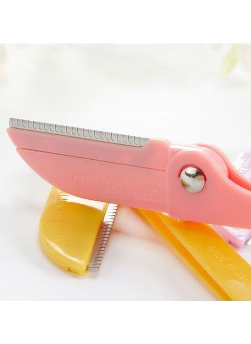Feather-Flamingo - Pack Of 3- Feather Flamingo Facial Razor for Face, Eyebrows & Body shaving | 3-Piece Facial Touch-up Razor - Image 1