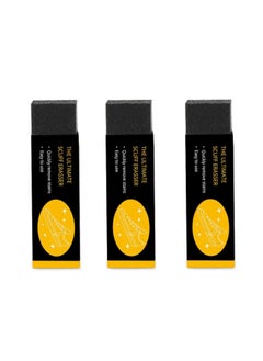 Generic 3-Pack White Shoes Cleaning Tools Suede Shoe Brush Suede Shoe Decontamination Eraser (Black)  - Image 1