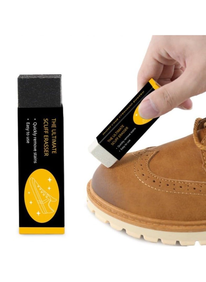 Generic 3-Pack White Shoes Cleaning Tools Suede Shoe Brush Suede Shoe Decontamination Eraser (Black)  - Image 4
