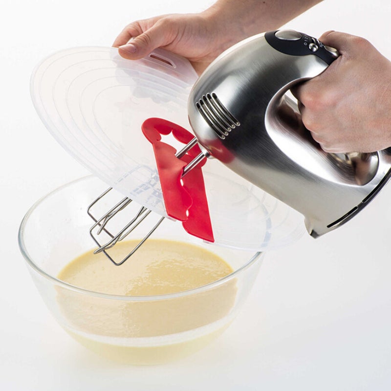 Cover Anti Cover Baking Guard Bowl Lid for Basin Proof (Transparent and Red) - Image 5