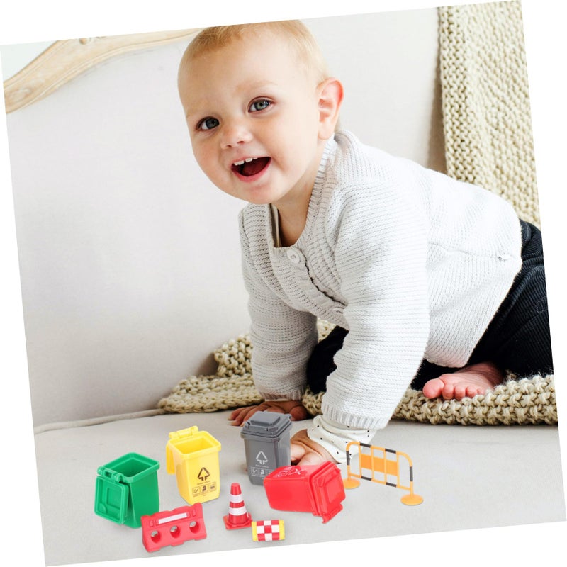 Mini Traffic Cones Barricades Signs Educational Road Playset For Outdoor Games - Image 4