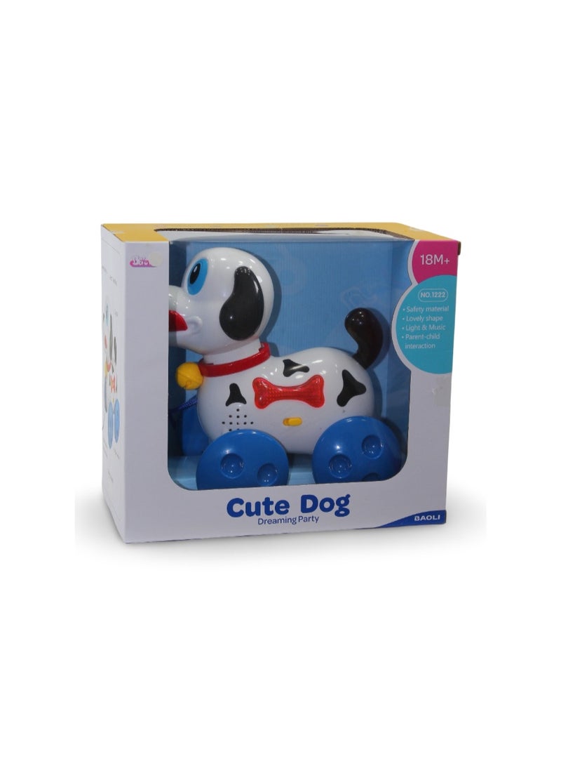 Pull-Along Cute Dog Toy with Light and Music - Image 1