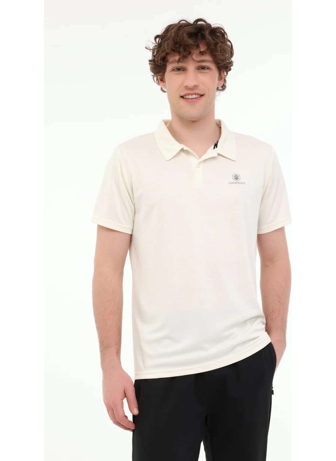لامبرجاك MB CT461 Sherman T-Sh 5fx Off White Men's Short Sleeve T-Shirt