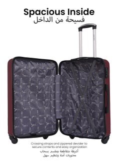 PARAJOHN Neutro 3 Pieces ABS Luggage Trolley Set - Red  - Image 3