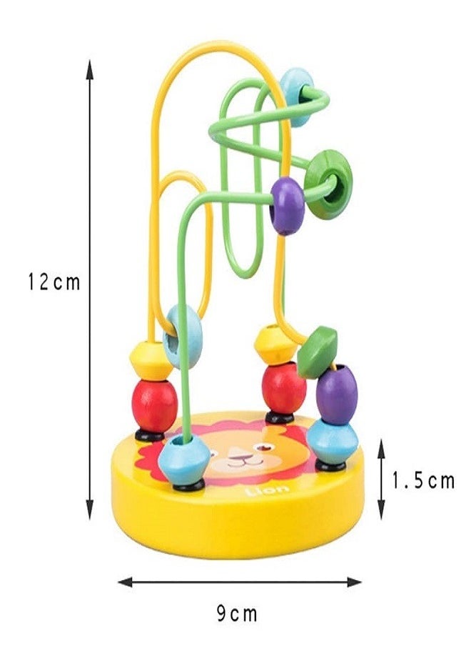 Coloful Mini Wooden Bead Maze Roller Coaster- Early Educational Toy  - Image 3
