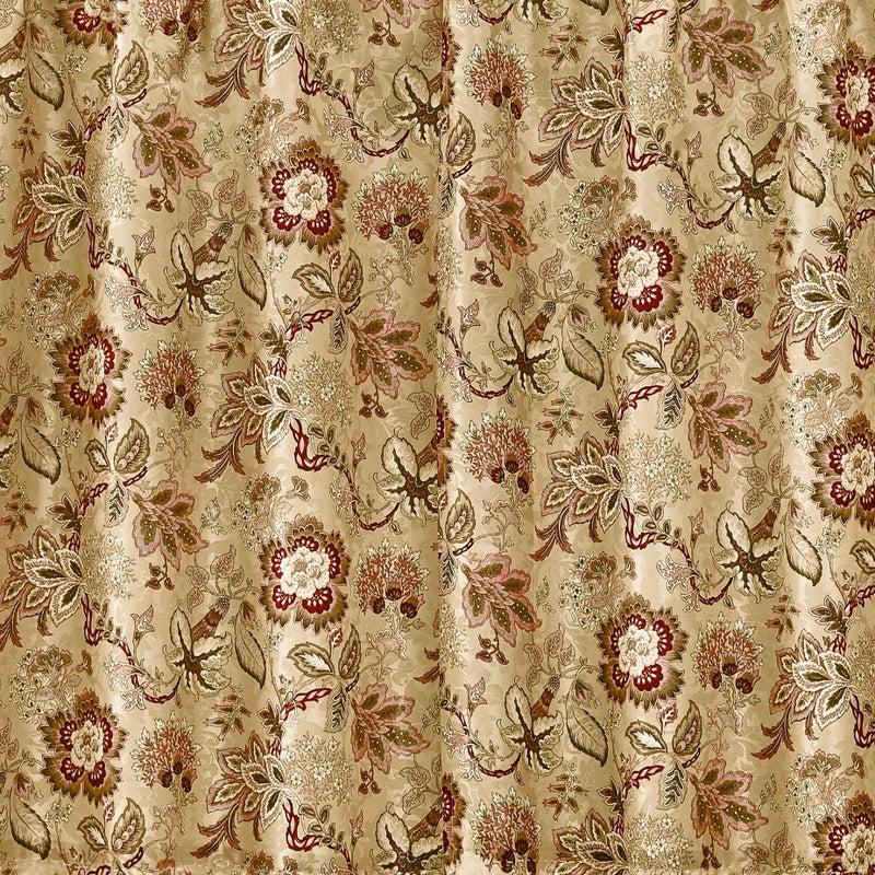 Waverly Navarra Antique Tier & Valance Set - 100% Polyester Jacquard - 52" X 36" - Image 3