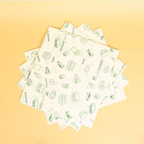 TDS PLUS WRAP Wrapping Paper/Butter Paper, Oil Proof/Sandwich Wrap Paper/Food Wrapping Size, Oil Lock Sheets Cooking Butter Paper-Pack of 400 Sheets (Size: 9.5 x 10.5 inch) - Image 1