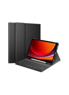 Keyboard Case for Samsung Galaxy Tab S9 Fe 10.9 Inch 2023 SM-X510 /SM-X516B with S Pen Holder,Protective Case with Magnetically Detachable Bluetooth Keyboard Case For Samsung Galaxy Tab S9 Fe Black