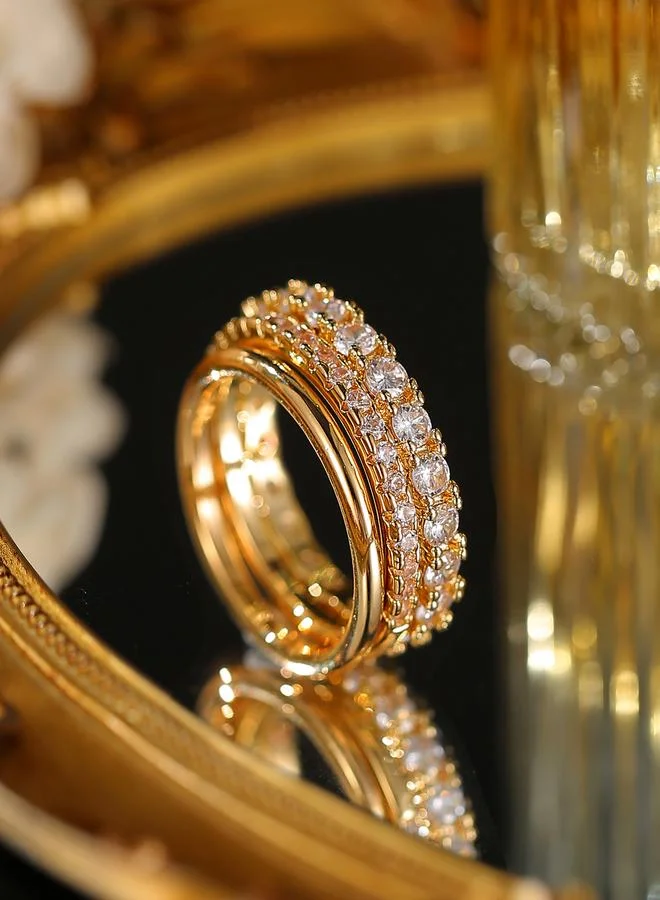 Take Two Gold Rings Set