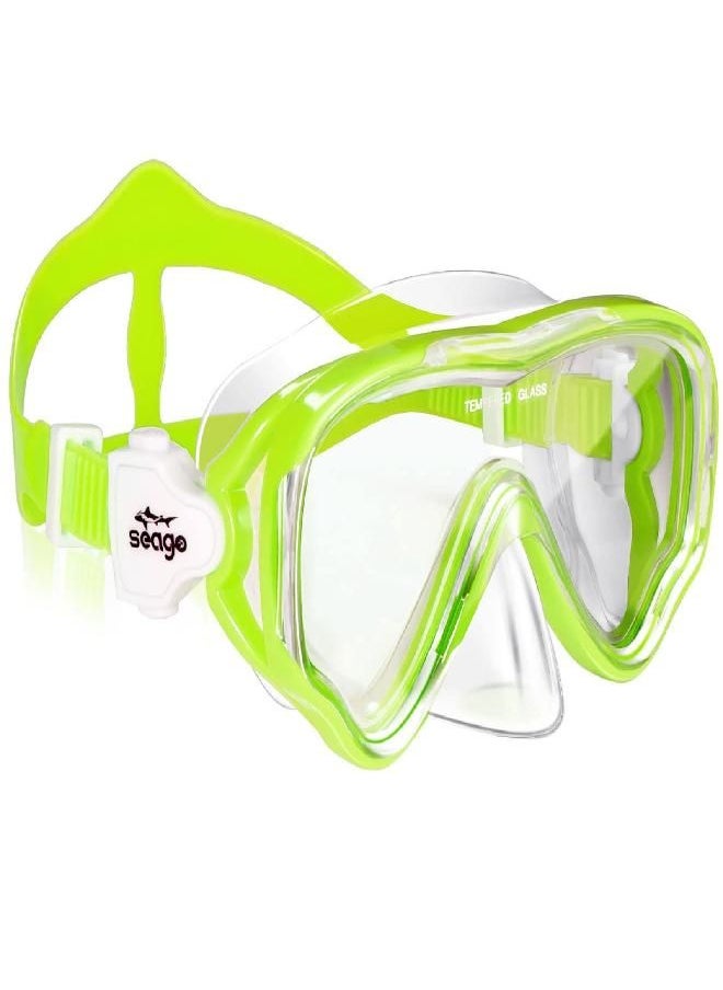 Seago - Kids Swim Goggles Snorkel Mask Diving Scuba Mask Snorkeling Goggles for Kids Boys Girls Youth, Anti-Fog 180° Clear View Kids Pool Underwater Swimming Goggles with Nose Cover, Snorkel Swim Equipment - Image 1