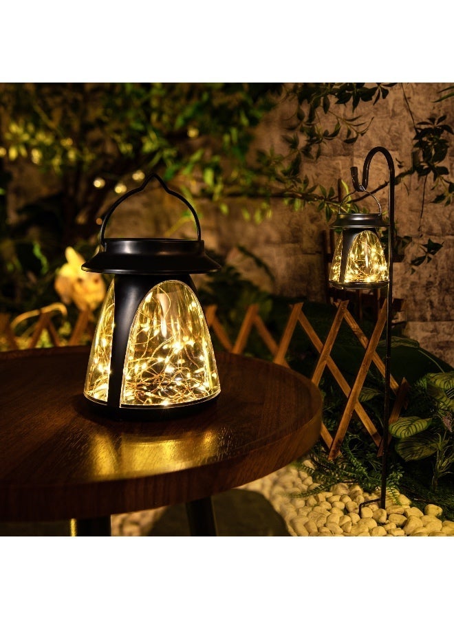 طقم 2 قطعة – مصابيح ممرات شمسية على شكل قبعة دائرية، مصباح LED خارجي للحديقة مع تحكم ذكي بالضوء، 3 وضعيات إضاءة، مقاوم للماء - Image 1