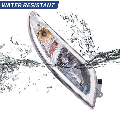 LEAVAN Headlights Assembly Fit for International Durastar 4200 4300 4400 4900 Truck,2002-2018 International 4300 Headlight Headlamp PairPair Driver (Left Side) and Passenger (Right Side) - Image 2